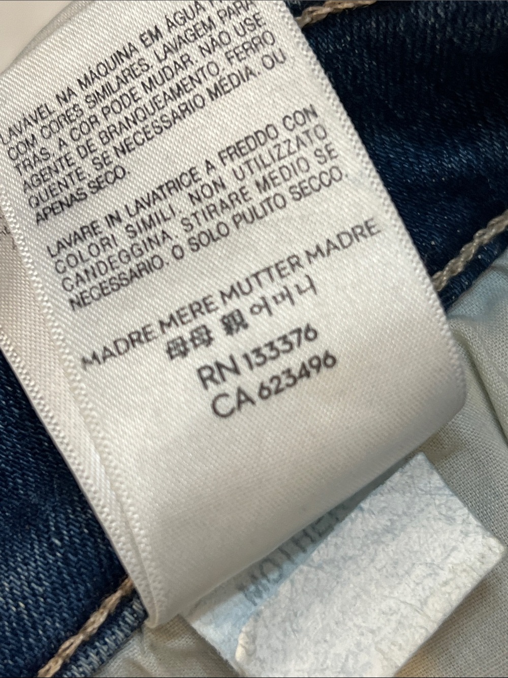 MOTHER The Swooner Roller Crop Fray High Waisted Wide Leg Jeans Size 27 - Picture 11 of 16